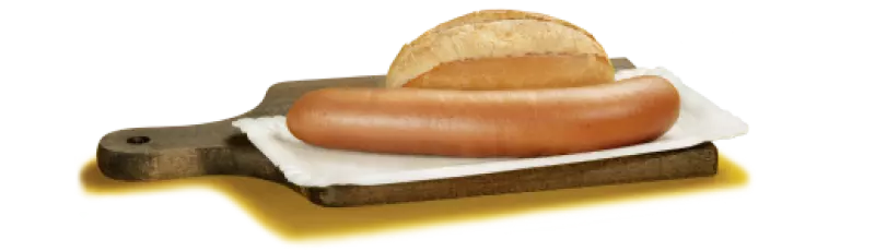 Bockwurst, Brötchen, warme snack